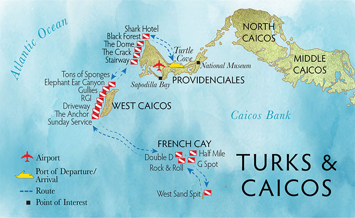 Turks & Caicos Tauchspots